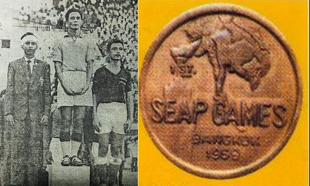 Đội banh của Miền Nam Việt Nam 2 lần đánh bại Thái Lan để vô địch SEA Games lần đầu tiên năm 1959