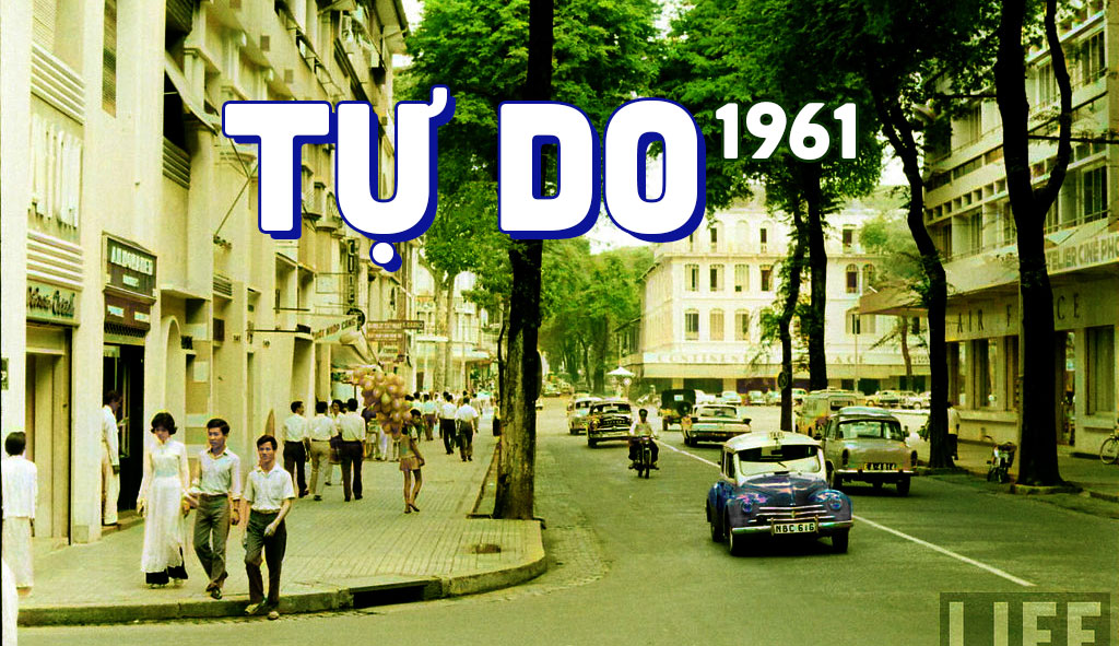 Đường Tự Do (Sài Gòn) tuyệt đẹp trong những tấm ảnh phục chế màu năm 1961